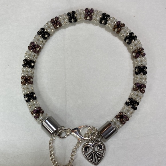 NEW❤️. OWL/HEART Jewelry Set Soft White/Chocolate Brown/Black/Silver by JFTH - Picture 7 of 8